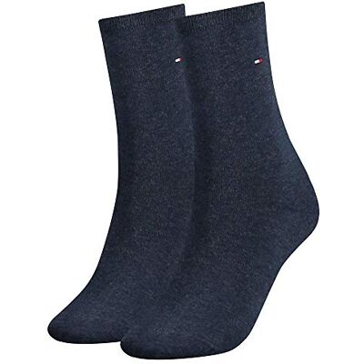 Tommy Hilfiger Women's Casual Socks (Pack of 2) (Socks Casual Socks) jeans colour Blickdicht, size: 35-38 Tommy Hilfiger Women's Casual Socks (Pack of 2) (Socks Casual Socks) jeans colour Blickdicht, size: 35-38