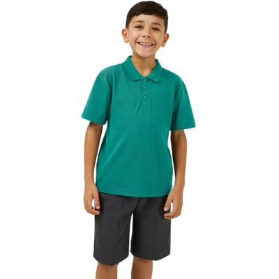 Trutex Unisex Short Sleeve Polo Shirt, Jade, 11 Years (Manufacturer Size: XX-Small) Trutex Unisex Short Sleeve Polo Shirt, Jade, 11 Years (Manufacturer Size: XX-Small)