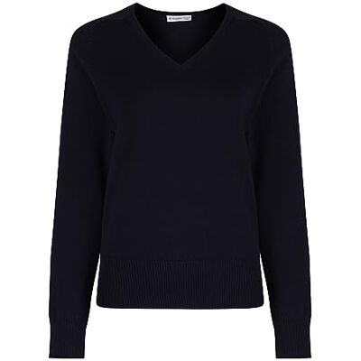 Trutex Limited Girl's Cotton Fit Jumper Plain Jumper, blue Trutex Limited Girl's Cotton Fit Jumper Plain Jumper, blue
