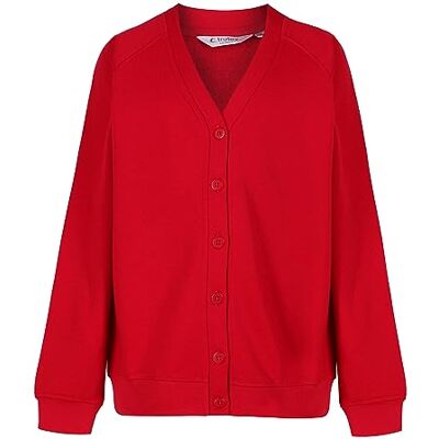 Trutex Limited Unisex Cardigan, Scarlet, 5-6 Years (Manufacturer Size: 22-23" Chest) Trutex Limited Unisex Cardigan, Scarlet, 5-6 Years (Manufacturer Size: 22-23" Chest)