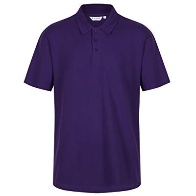 Trutex Unisex Short Sleeve Polo Shirt, Purple, 11 Years (Manufacturer Size: XX-Small) Trutex Unisex Short Sleeve Polo Shirt, Purple, 11 Years (Manufacturer Size: XX-Small)