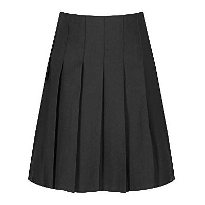 Trutex Girl's Junior Stitch Down Pleat Skirt, Harrow Grey, 12 Years Trutex Girl's Junior Stitch Down Pleat Skirt, Harrow Grey, 12 Years