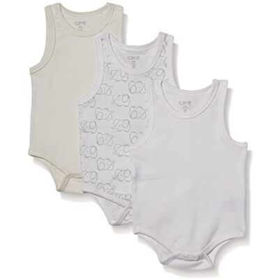 Care Baby Bodysuit Sleeveless Pack of 3 Offwhite (200), 62 Care Baby Bodysuit Sleeveless Pack of 3 Offwhite (200), 62