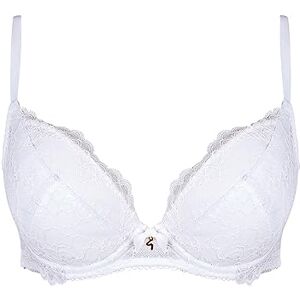 Gossard Superboost Plunge White Lace Bra Plunge Women's Bra White 40C Gossard Superboost Plunge White Lace Bra Plunge Women's Bra White 40C