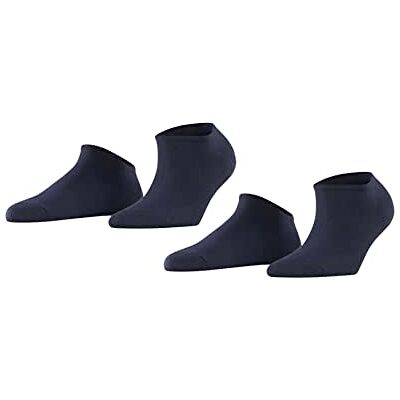ESPRIT Ladies’ Trainer Socks, Double Pack Basic Blue (Marine 6120) Plain Blickdicht, size: 39/42 ESPRIT Ladies’ Trainer Socks, Double Pack Basic Blue (Marine 6120) Plain Blickdicht, size: 39/42
