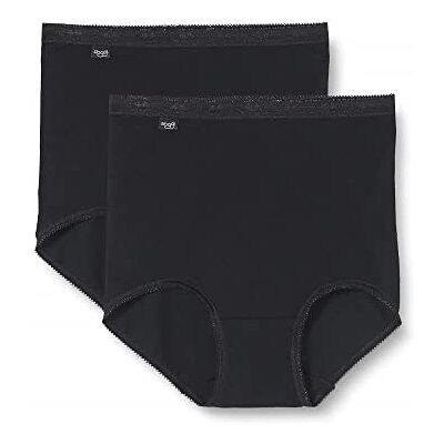 Sloggi women's slipi Basic + Maxi 2P, black, 50 Sloggi women's slipi Basic + Maxi 2P, black, 50
