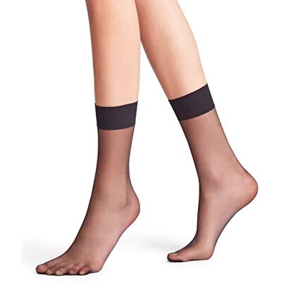 FALKE Women's Shelina 12 den SO Ankle Socks, Black (Black), 6 FALKE Women's Shelina 12 den SO Ankle Socks, Black (Black), 6