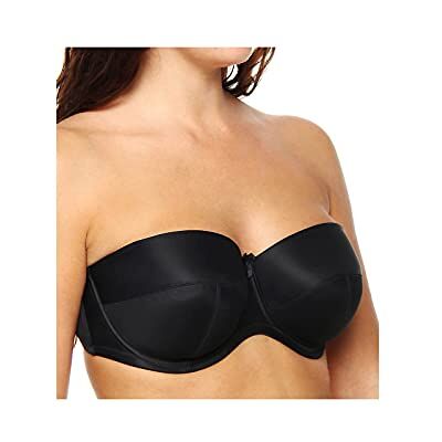 Panache Women's Evie Strapless Bra Black 5320 Strapless 32E Panache Women's Evie Strapless Bra Black 5320 Strapless 32E