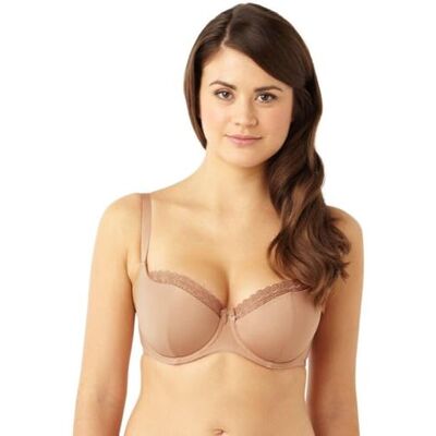 CLEO Women's Juna Balconnet Full Cup Plain Everyday Bra, Beige (Nude), 36DD CLEO Women's Juna Balconnet Full Cup Plain Everyday Bra, Beige (Nude), 36DD