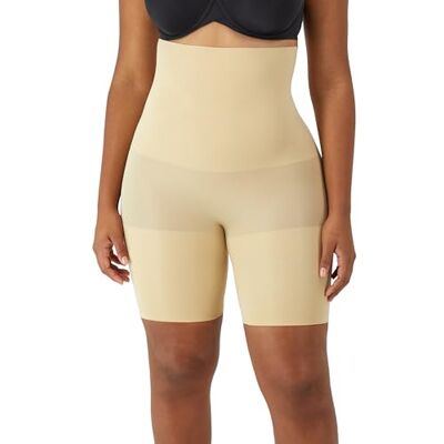Maidenform Women's Slim Waisters Hi Waist Thing Thigh Slimmer, Beige (Latte Lift), Size 16 (Manufacturer Size: X-Large) Maidenform Women's Slim Waisters Hi Waist Thing Thigh Slimmer, Beige (Latte Lift), Size 16 (Manufacturer Size: X-Large)