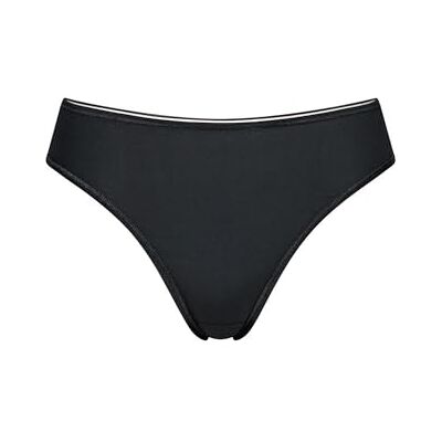 Sloggi Women's Feel Sensational Tai Plain Brief, Black, Size 8 Sloggi Women's Feel Sensational Tai Plain Brief, Black, Size 8