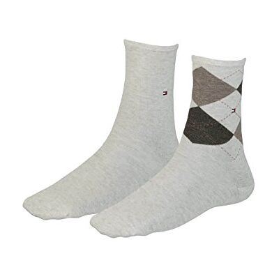 Tommy Hilfiger Women's Casual Socks (Pack of 2) (Socks Casual Socks) Light beige melange Not Applicable 100 DEN, size: 35-38 Tommy Hilfiger Women's Casual Socks (Pack of 2) (Socks Casual Socks) Light beige melange Not Applicable 100 DEN, size: 35-38