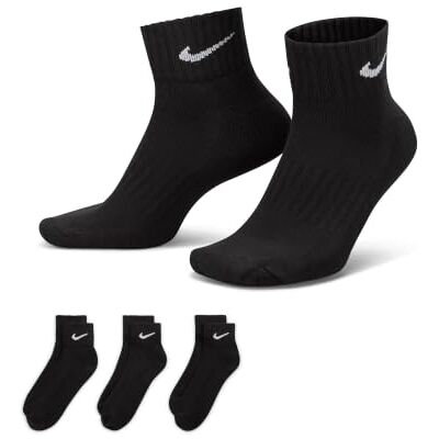 NIKE One Quarter Socks 3 Pack Value Ankle Socks, black, 46-50 NIKE One Quarter Socks 3 Pack Value Ankle Socks, black, 46-50