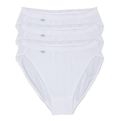 Sloggi Basic Tai 3 Pack Women's Briefs White Size 16 Sloggi Basic Tai 3 Pack Women's Briefs White Size 16