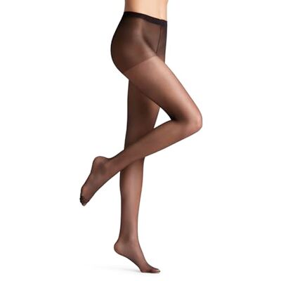 FALKE Women Invisible Deluxe 8 denier tights, 1 pair, Size M, Black, polyamide mix Ultra sheer tights with matt effect and luxurious mesh structure FALKE Women Invisible Deluxe 8 denier tights, 1 pair, Size M, Black, polyamide mix Ultra sheer tights with matt effect and luxurious mesh structure