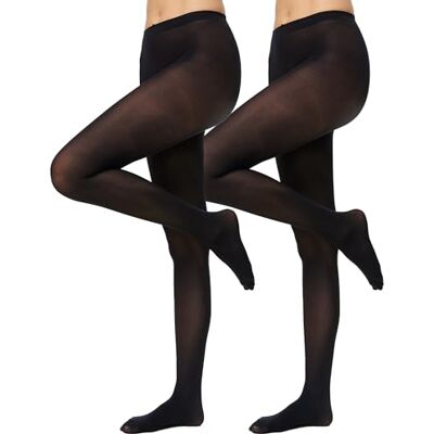 Nur Die Women's 2er Blickdicht 40 Strumpfhose 725013 40 DEN Tights, Black (Schwarz 094), 13 (Manufacturer size: L (44-48) Nur Die Women's 2er Blickdicht 40 Strumpfhose 725013 40 DEN Tights, Black (Schwarz 094), 13 (Manufacturer size: L (44-48)