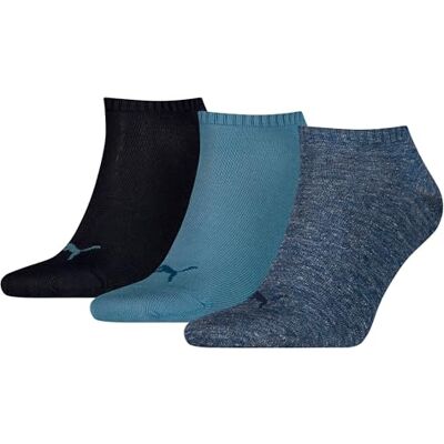 PUMA Invisible Unisex Sports Socks, Pack of 3, 251025 (Sneaker Trainer Plain Socks) Denim Blue, size: 39-42 PUMA Invisible Unisex Sports Socks, Pack of 3, 251025 (Sneaker Trainer Plain Socks) Denim Blue, size: 39-42