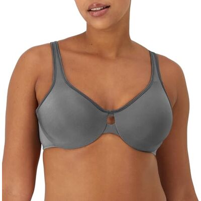 Bali Maidenform Women's Dream Punge into Comfort Keyhole Minimiser Animal Print Everyday Bra, Grey (Silver Lining), 36C Bali Maidenform Women's Dream Punge into Comfort Keyhole Minimiser Animal Print Everyday Bra, Grey (Silver Lining), 36C