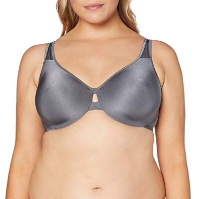Bali Maidenform Women's Dream Punge into Comfort Keyhole Minimiser Animal Print Everyday Bra, Grey (Silver Lining), 36DDD Bali Maidenform Women's Dream Punge into Comfort Keyhole Minimiser Animal Print Everyday Bra, Grey (Silver Lining), 36DDD