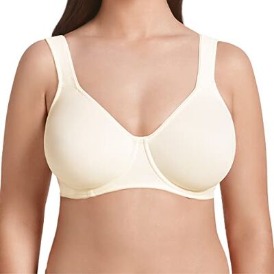 Rosa Faia 5490 Women's Bra (Bügel-bh Twin) Ivory (champagne 047) plain, size: 100B Rosa Faia 5490 Women's Bra (Bügel-bh Twin) Ivory (champagne 047) plain, size: 100B