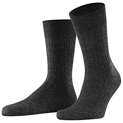 FALKE Men's Socks Virgin Wool Black Grey Many Other Colours Reinforced Men's Socks Without Pattern Breathable Thick Plain with Plush Sole UK Size 6-12 (EU 39-48) 1 Pair (Teppich im Schuh) Grey (Dark Grey 3070), size: 45-46 FALKE Men's Socks Virgin Wool Black Grey Many Other Colours Reinforced Men's Socks Without Pattern Breathable Thick Plain with Plush Sole UK Size 6-12 (EU 39-48) 1 Pair (Teppich im Schuh) Grey (Dark Grey 3070), size: 45-46