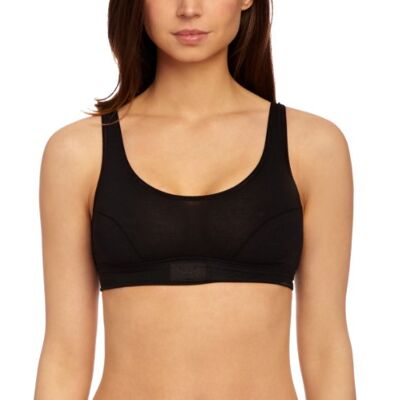 Sloggi Double Comfort Top Women's Bra,Black,34 Sloggi Double Comfort Top Women's Bra,Black,34