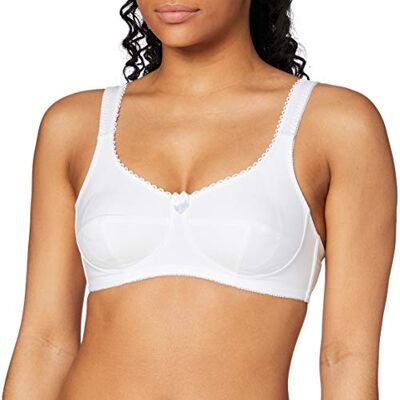 Sassa Women's 10884 Everyday Bra, White (Weiß 100), 50CC Sassa Women's 10884 Everyday Bra, White (Weiß 100), 50CC