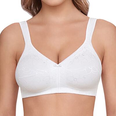 Susa Women's Prothesen-BH ohne Bügel mit vorgeformten Taschen Everyday Bra, (weiß 003), 34 B, B Susa Women's Prothesen-BH ohne Bügel mit vorgeformten Taschen Everyday Bra, (weiß 003), 34 B, B