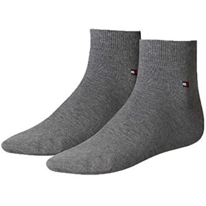 Tommy Hilfiger Men's TH Men's Quarter 2P Sneaker Socks 2 Pairs (Th Men Quarter 2p) Grey (middle grey blend 758) Plain, size: 39-42 Tommy Hilfiger Men's TH Men's Quarter 2P Sneaker Socks 2 Pairs (Th Men Quarter 2p) Grey (middle grey blend 758) Plain, size: 39-42