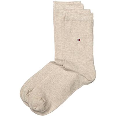Tommy Hilfiger Women's Casual Socks (Pack of 2) (Socks Casual Socks) Light beige melange Not Applicable 100 DEN, size: 35-38 Tommy Hilfiger Women's Casual Socks (Pack of 2) (Socks Casual Socks) Light beige melange Not Applicable 100 DEN, size: 35-38