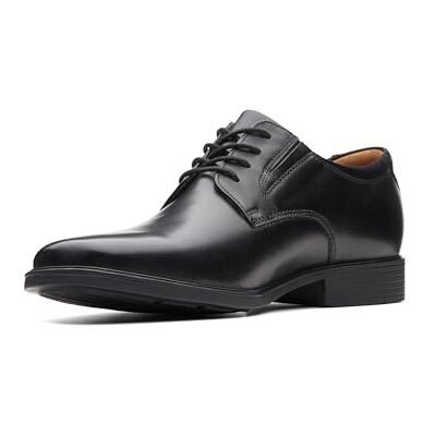 Clarks Men's Tilden Plain Derby Shoes, Black (Black Leather), EU 44 Clarks Men's Tilden Plain Derby Shoes, Black (Black Leather), EU 44