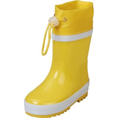 Playshoes Kids’ Natural Rubber Wellies Warm Unisex Rain Boots with Inner Lining Yellow 20/21 EU Playshoes Kids’ Natural Rubber Wellies Warm Unisex Rain Boots with Inner Lining Yellow 20/21 EU