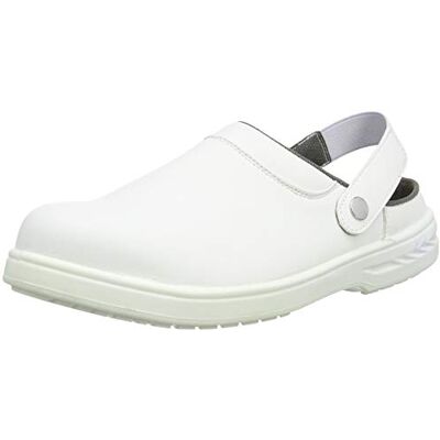 Portwest Steelite FW82WHR47 Safety Clog SB AE WRU Size 12, White Portwest Steelite FW82WHR47 Safety Clog SB AE WRU Size 12, White