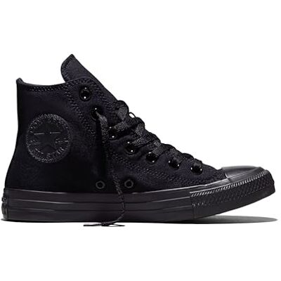 Converse Unisex C Taylor A/S Hi Blk Mono Trainers, black, 37 eu Converse Unisex C Taylor A/S Hi Blk Mono Trainers, black, 37 eu