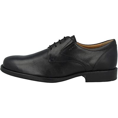 Geox men's U FEDERICO V classic lace-up shoes in formal, comfortable derby style and slightly square front toe. Black 43.5 EU Geox men's U FEDERICO V classic lace-up shoes in formal, comfortable derby style and slightly square front toe. Black 43.5 EU