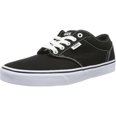 Vans , Black Canvas Blk Wht 187 Vans , Black Canvas Blk Wht 187