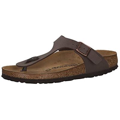 Birkenstock Classic Gizeh Birko-Flor Unisex Adult Toe Separators Brown - Birkenstock Classic Gizeh Birko-Flor Unisex Adult Toe Separators Brown -