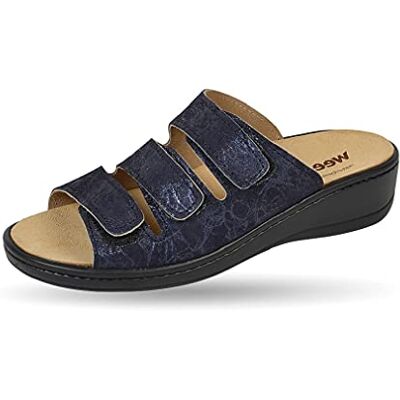Weeger Orthopaedic Mules with Interchangeable Footbed (Pantolette) metallic blue, size: 37 eu Weeger Orthopaedic Mules with Interchangeable Footbed (Pantolette) metallic blue, size: 37 eu