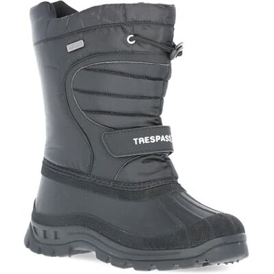 Trespass Dodo, Black, 28, Waterproof Winter Boots Kids Unisex, UK Size 10, Black Trespass Dodo, Black, 28, Waterproof Winter Boots Kids Unisex, UK Size 10, Black