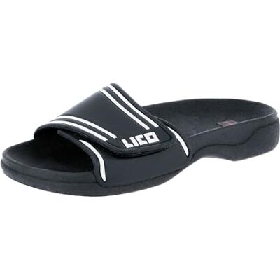 Lico Womens Sun V Shower & Bath Shoes Black Schwarz (schwarz/weiß) Size: 37 Lico Womens Sun V Shower & Bath Shoes Black Schwarz (schwarz/weiß) Size: 37