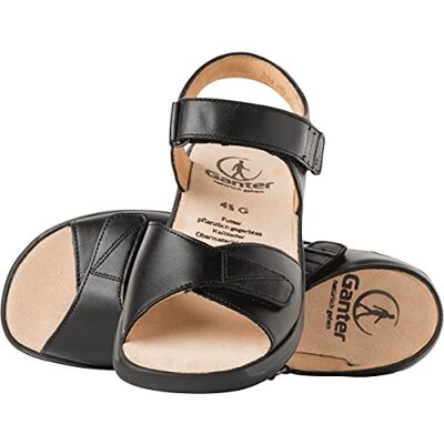 Ganter Monica, Weite G, Women's Wedge Heels Sandals, Black (schwarz 0100), 7.5 UK Ganter Monica, Weite G, Women's Wedge Heels Sandals, Black (schwarz 0100), 7.5 UK