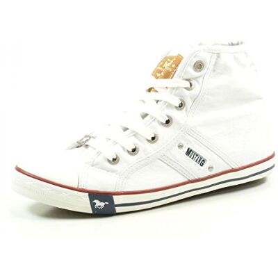 MUSTANG Women's High Trainers, White MUSTANG Women's High Trainers, White