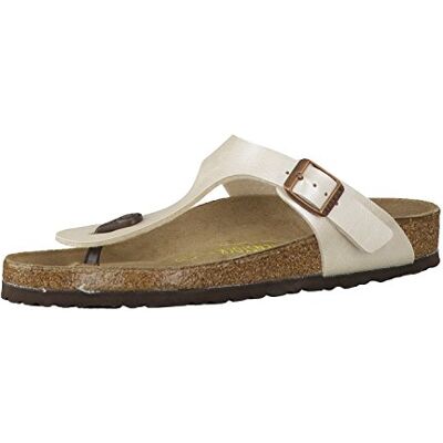 Birkenstock Gizeh 812 UK223 Women's Sandals (Gizeh Birko-flor) Ivory Graceful Pearl White Antique Lace, size: 39 eu Birkenstock Gizeh 812 UK223 Women's Sandals (Gizeh Birko-flor) Ivory Graceful Pearl White Antique Lace, size: 39 eu