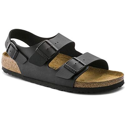 Birkenstock Milano, unisex-adult Sandals, Black (Schwarz), 2.5 UK (35 EU) Birkenstock Milano, unisex-adult Sandals, Black (Schwarz), 2.5 UK (35 EU)