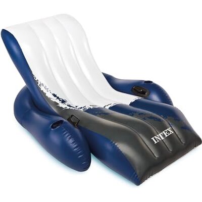 Intex Floating Recliner Lounge Inflatable bathing lounge, multi-colored, 180 x 135 cm Intex Floating Recliner Lounge Inflatable bathing lounge, multi-colored, 180 x 135 cm