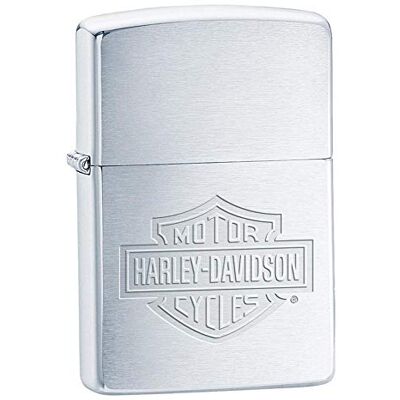 Zippo Harley-Davidson Engraved Logo Lighter Brushed Chrome Zippo Harley-Davidson Engraved Logo Lighter Brushed Chrome