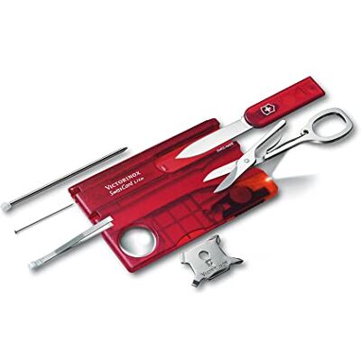 Victorinox Swiss Card Pocket Knife, Nail Care, Nail File, Scissors, red Victorinox Swiss Card Pocket Knife, Nail Care, Nail File, Scissors, red