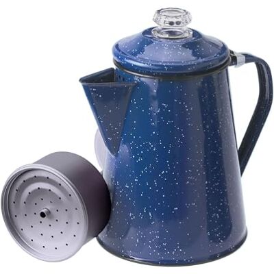 GSI Outdoors Gsi Coffee Pot 1.2 L with Percolator Insert, blue, M GSI Outdoors Gsi Coffee Pot 1.2 L with Percolator Insert, blue, M