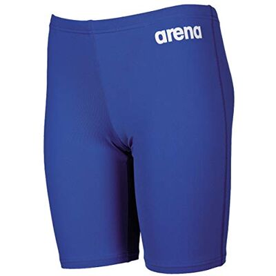 ARENA Boys’ Training Swimming Trunks Solid Jammer (Quick-Drying, UV Protection UPF 50+, Chlorine-Resistant, Drawstring), blue, 116 ARENA Boys’ Training Swimming Trunks Solid Jammer (Quick-Drying, UV Protection UPF 50+, Chlorine-Resistant, Drawstring), blue, 116
