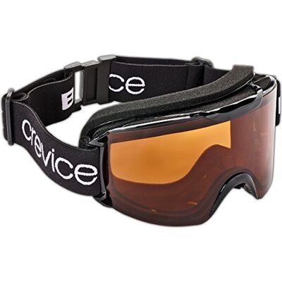Black Crevice Adult's Ski Goggles, Unisex, Skibrille, black/orange, One Size Black Crevice Adult's Ski Goggles, Unisex, Skibrille, black/orange, One Size